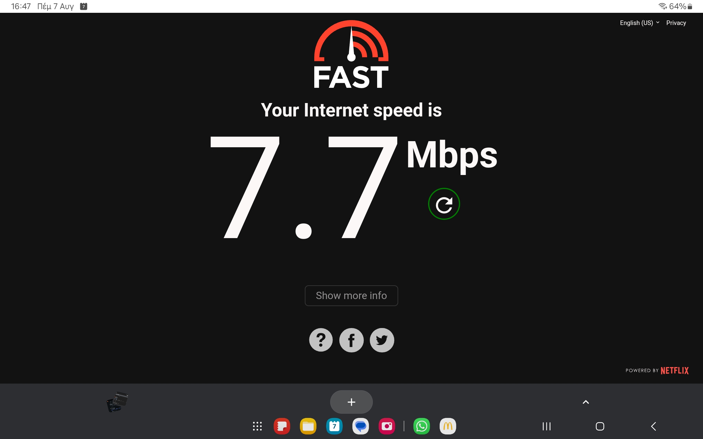 Internet speed would be better, but still works.